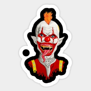 Crazy clown Sticker